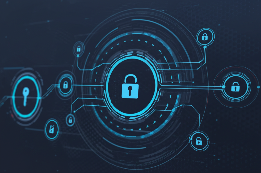 Password manager concept with secure vault